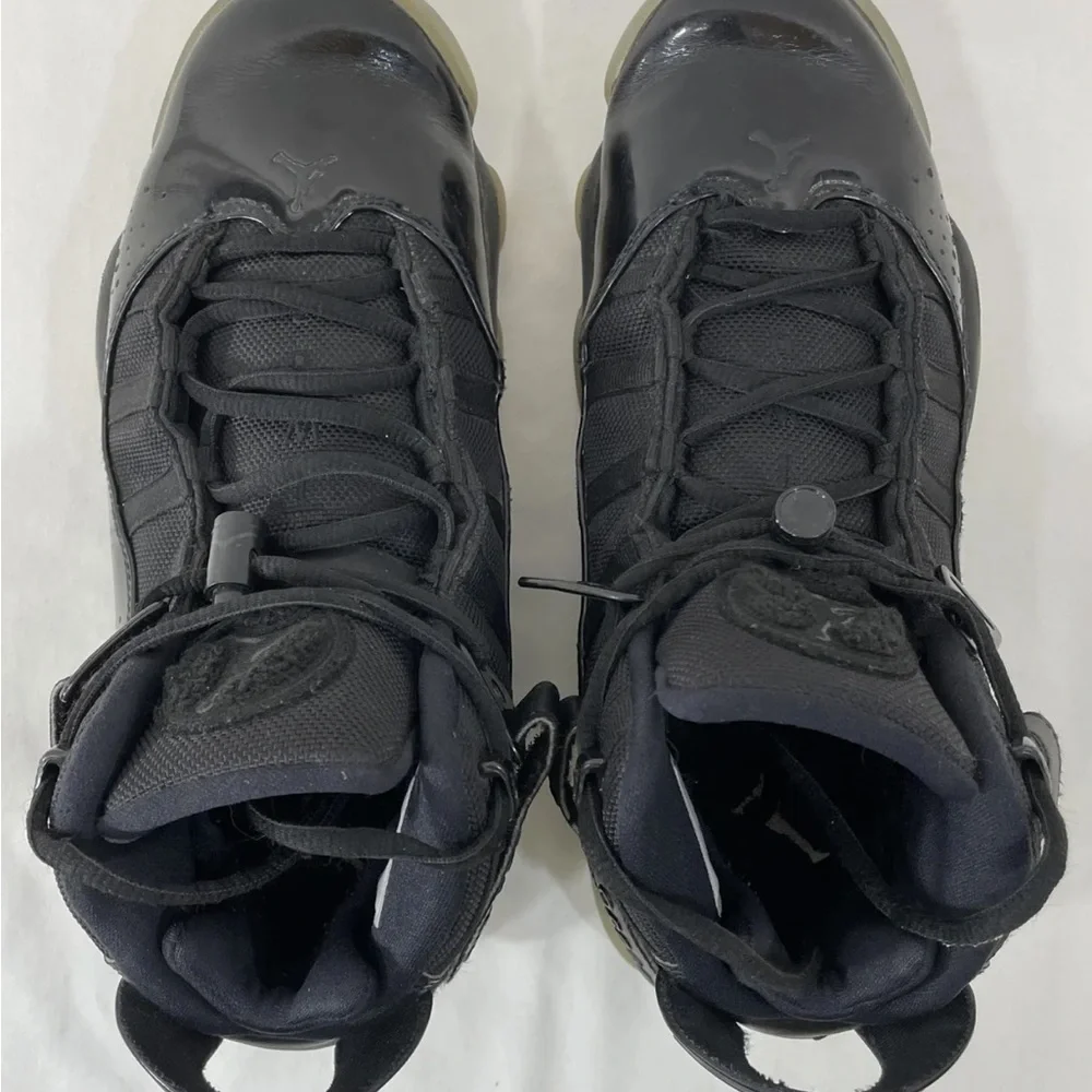 Nike Air Jordan 6 Rings “Black Ice” Men Sz 9.5 Black Basketball 322992 011